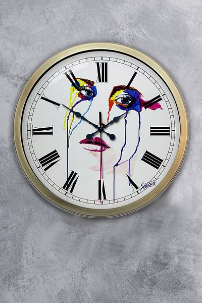 Kasva Concept 40 cm Antique Metal Character Wall Clock