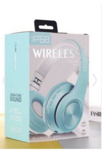 Universal P6 Bluetooth Kablosuz Stereo Kulaklık - Turkuaz