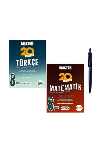 Okyanus Yayınları Okyanus Yayıncılık 8.Sınıf Master Türkçe Matematik 20’li De...