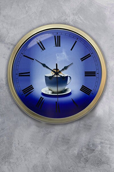 Kasva Concept هدية ساعة حائط مطبخ معدنية عتيقة مقاس 40 سم