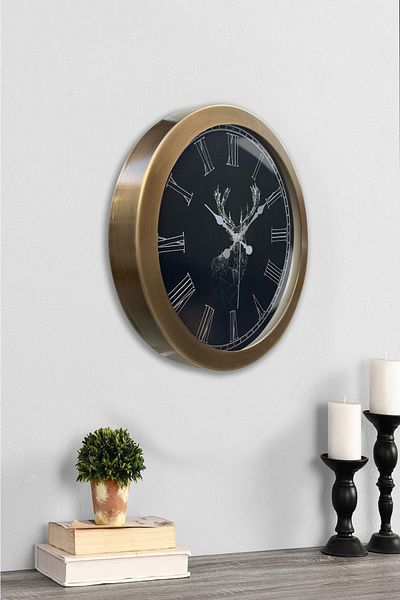 Kasva Concept 36 cm Tumbled Metal Animals Wall Clock