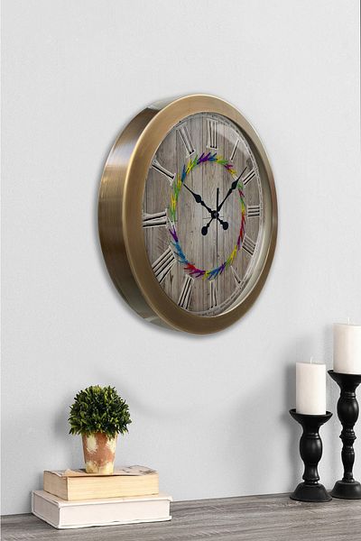 Kasva Concept 36 cm Tumbled Metal Cool Wall Clock