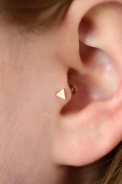 Vilma Aksesuar Tragus, Helix Surgical Steel Piercing (8mm) Rose Color