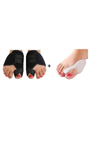RAJ 2-Piece Foot Big Toe - Bone Bone Protrusion Apparatus and Silicone Bunion Pillow for Couple