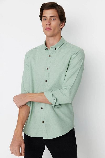 Trendyol Collection Hemd - Grün - Slim Fit