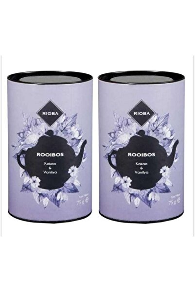 Rioba Rooibos Kakao Ve Vanilya Aromalı Bitki Çayı 75 G X 2 Adet, Özel Aromalı...