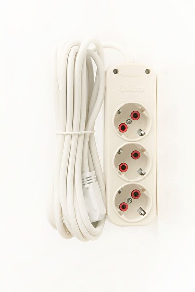 Amiral electric Priz 3lü 7mt. Ara Kablosu Uzatma Seyyar Topraklı