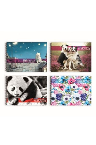 Gıpta 25x35cm Spiral Cardboard Cover Picture Book