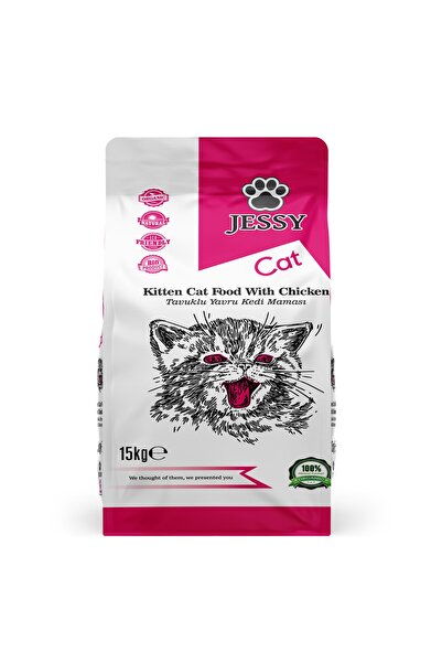 JESSY Kitten Tavuklu Yavru Kedi Maması 15 Kg