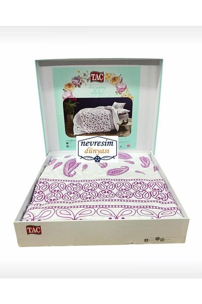 Lisinya Ranforce Single Duvet Cover Set Balin Purple