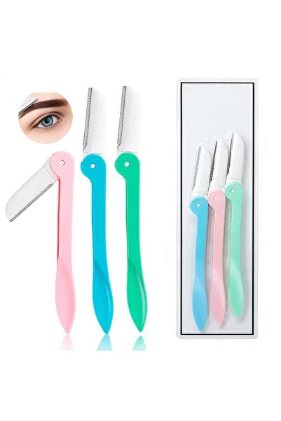 ROWENAROSE Katlanılabilir 3lü Kaş Ustura Seti Renkli