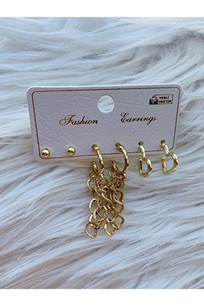 ÇELİKSİLVERTAKI Samanyolu Kalpli Küpe Seti