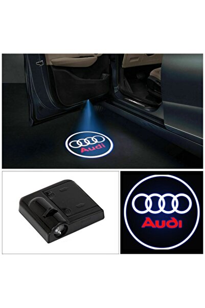 Mycl Audi 2 Adet Araçları Için Pilli Yapıştırmalı Mesafe Sensörlü Kapı Altı L...