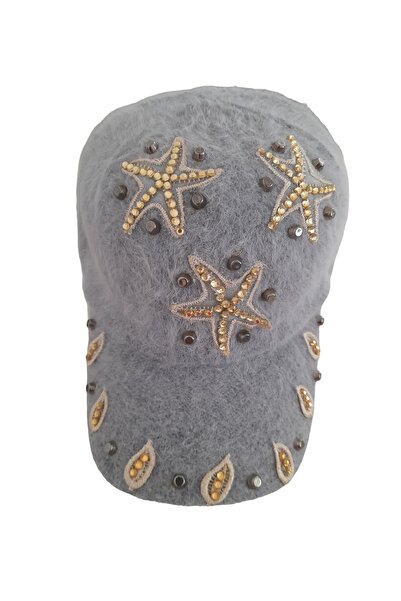 bi ters bi düz Mohair Wool Hat