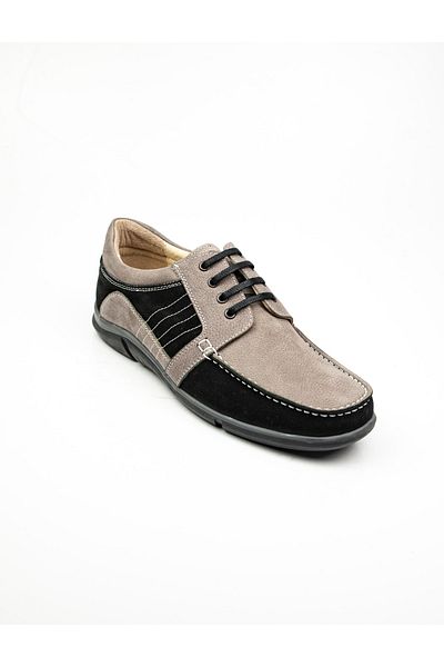 JAMES FRANCO 106 Marine Black Leather Casual Men's Shoes