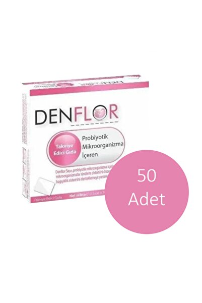 denflor Probiyotik Içeren Takviye Edici Gıda 10 Saşe - 50 Adet