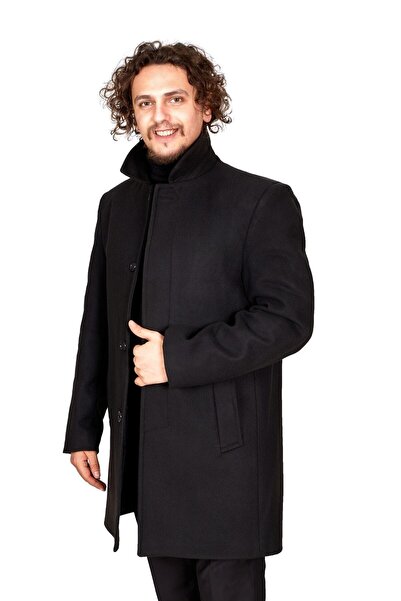 CLAYVIR Cotton Stamped Coat Classic Men's Coat