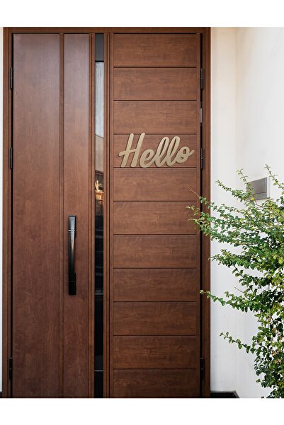 Dekoala Ahşap "hello" Boyanabilir Duvar Yazısı, Dekorasyon, Boyama, Oda Süsü, Duvar Objesi