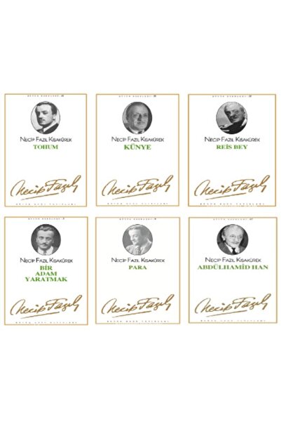 Büyük Doğu Yayınları Tohum - Bir Adam Yaratmak - Künye - Para - Reis Bey - Abdülhamit Han / Tiyatro Eserleri