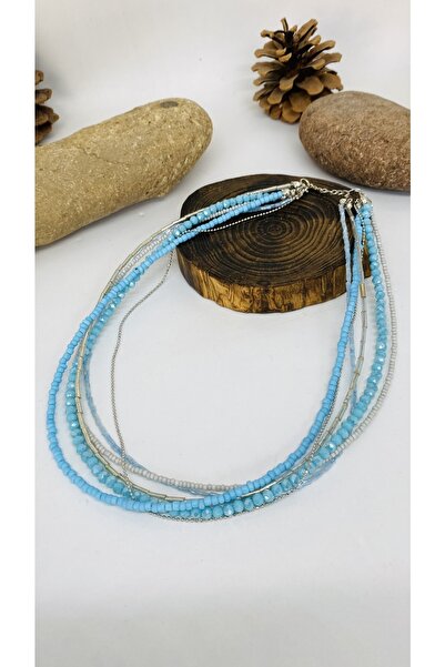 Porsuk Alternatif قلادة متعددة الخرز الكريستالية البوهيمية العرقية الأصيلة ال...