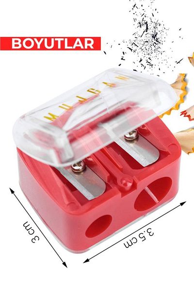 MUJGAN Black Pencil Sharpener Set of 2
