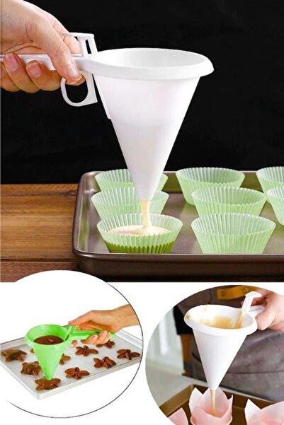 Tiesa Home قمع عملي لتوزيع العجين مع مقياس