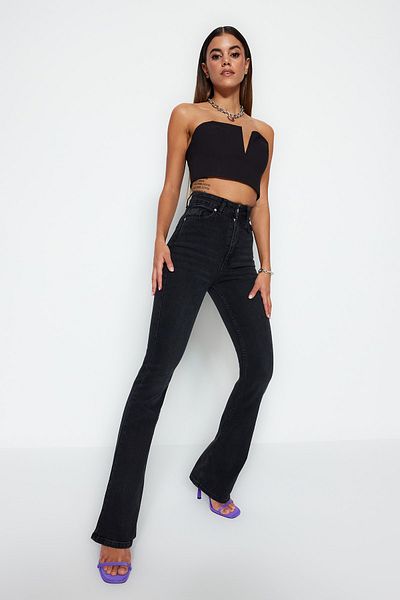 Trendyol Collection Jeans - Schwarz - Wide Leg
