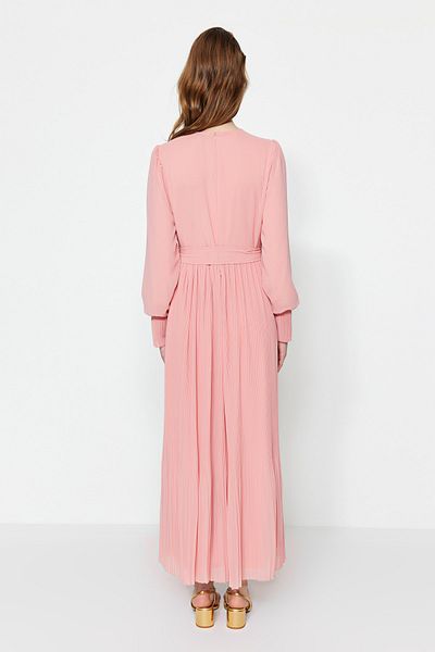 Trendyol Modest Evening Dress - Pink - Skater
