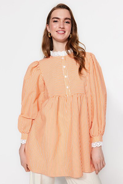 Trendyol Modest Tunic - Orange - Relaxed fit