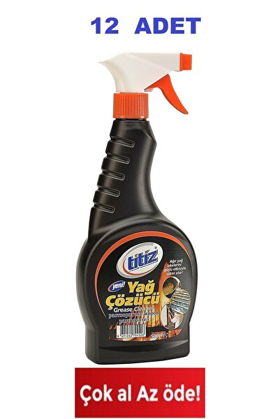 Titiz Yağ Çözücü Sprey 500 Ml X "12 Adet"