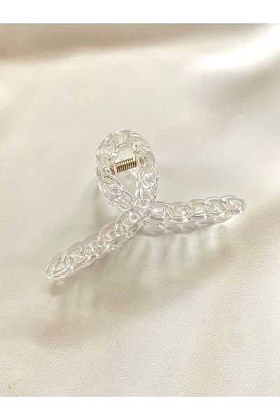 Atelier Çağla Large Hologram Transparent Latch Buckle