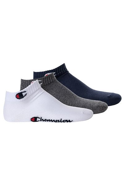 Champion Unisex 3 Paar Basic-Viertelstrümpfe