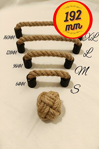 Barbarossa 192mm Hasır Kulp Kapı Dolap Vestiyer Çekmece Kulbu Hasırkulp 192mm