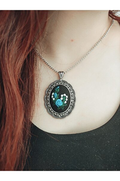 Roseland Hand Made Nakışlı Otantik Kadın Kolye