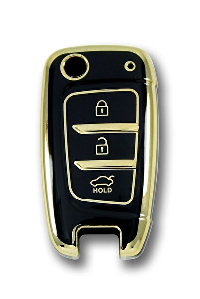 NADİR Husă pentru telecomandă pentru chei auto Hyundai 17 Kona I30 Sustalı Black