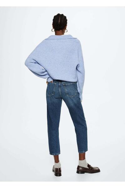 MANGO Woman Magas derekú Jean anyuka