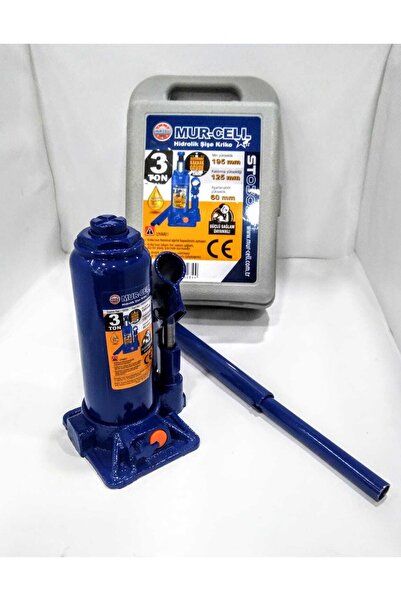 Mur-Cell 3 Kg Kş03 Şişe Kriko 3 Ton Makine Krikosu 2 Yıl