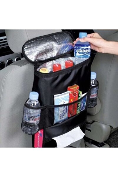OverPazar Araç Koltuk Arkası Soğutuculu Organizer Peçetelik Bardaklık Eşya Ça...
