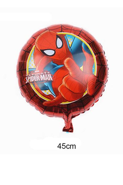PARTİAVM Spiderman Welcome Set Spiderman Red Figure Foil Balloon