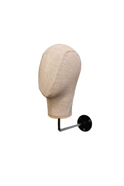 Manken İstanbul Wall Mounted Fabric Covered Accessory Mannequin Hat Manikin Wig Mannequin