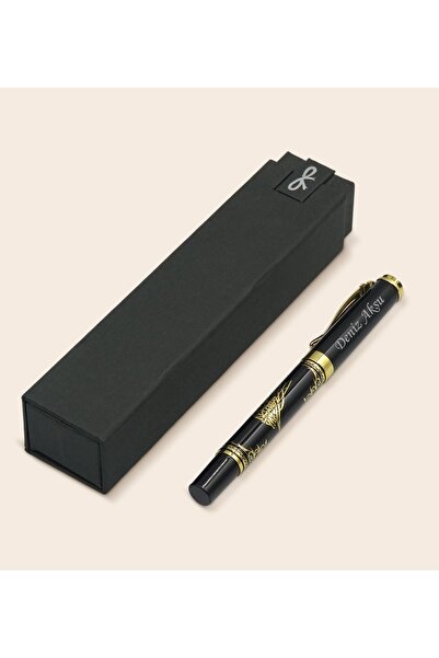 Bk Gift Gift Kişiye Özel Isimli Yaldızlı Tuğra Kabartma Figürlü Metal Roller ...