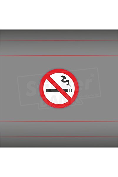 Sticker Bank Araba Sticker No Smoking Sticker