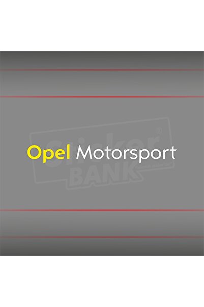 Sticker Bank Araba Sticker Opel Motorsport Sticker
