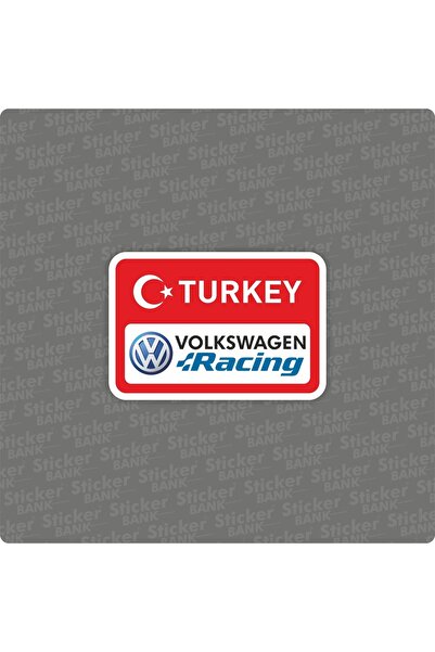 Sticker Bank Araba Sticker Volkswagen Turkey Sticker Uyumlu