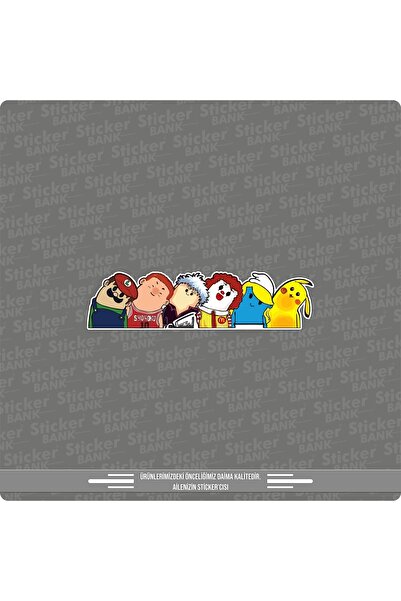 Sticker Bank Araba Sticker Cartoon-2 Sticker