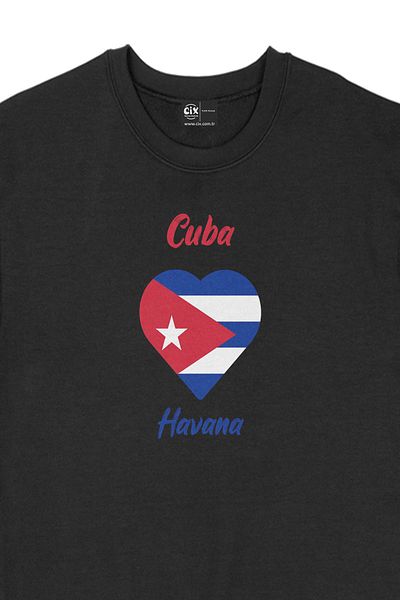 Cix Hanorac negru San Hose Costa Rica Flag Heart
