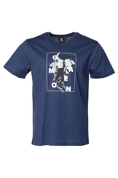 hummel Ανδρικό T-Shirt με λαιμόκοψη Galıo Navy Blue 911658 -2223