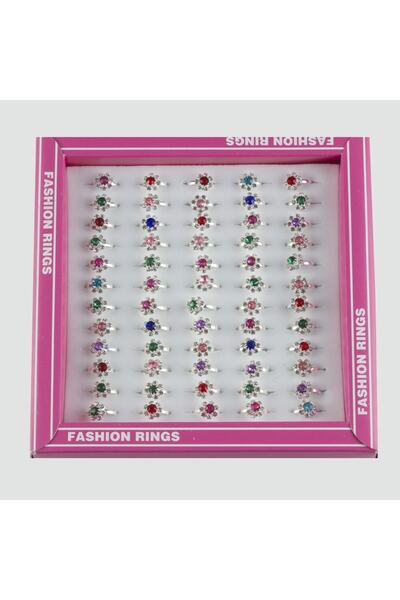 DZC KUZENLER AVM Tek Taş Eklem Yüzük 3 Lü Kız Çocuk Yüğü