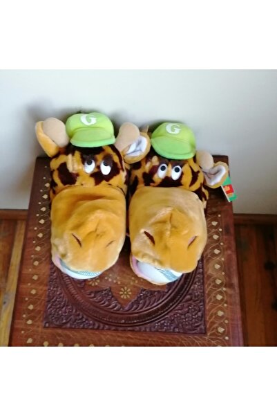 DAKIN TOYS Soft Padding Plush Giraffe - Camel Brown, Hook and Loop Mouth Clot...