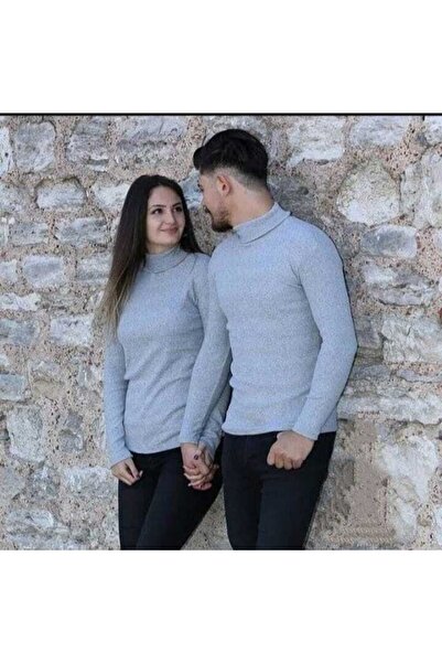nacar çarşı Full-Necked Slim Fit Unisex Knitwear Turtleneck Sweater